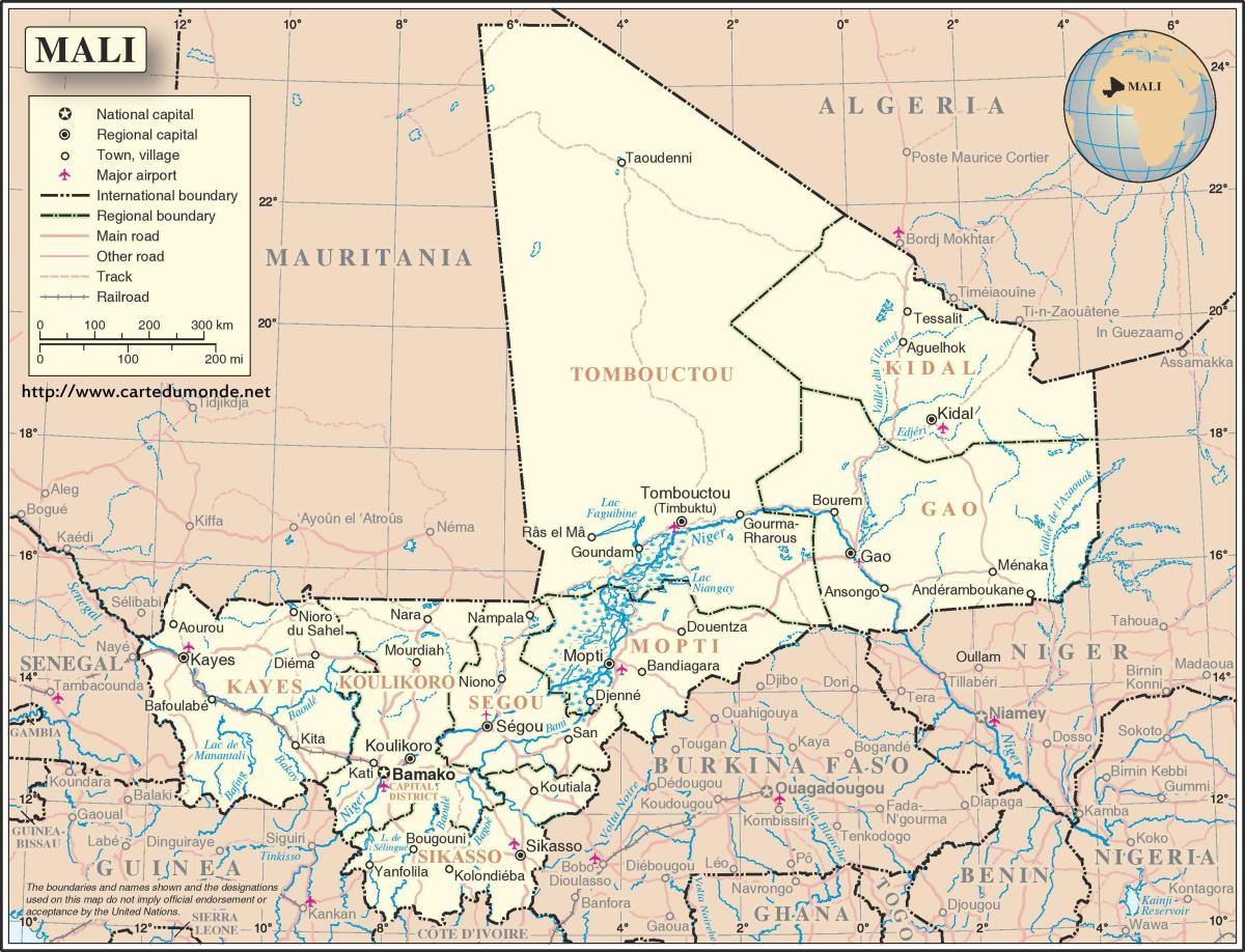 რუკა Mali